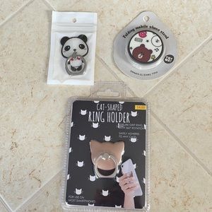 NWOT Phone ring holders and stand